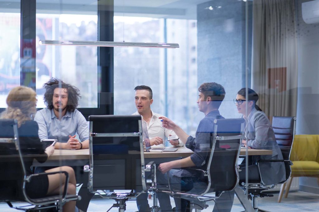 Group of people in a meeting room